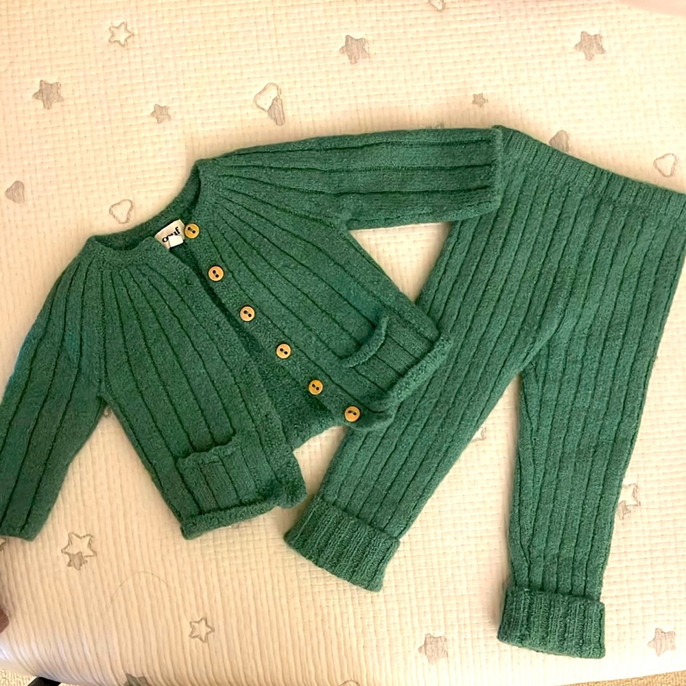 Oeuf 100% Baby alpaca knit set 3-6 months